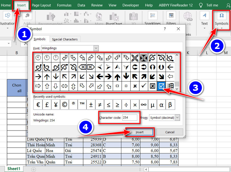 tạo checkbox