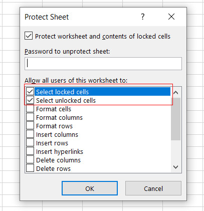 table protect sheet