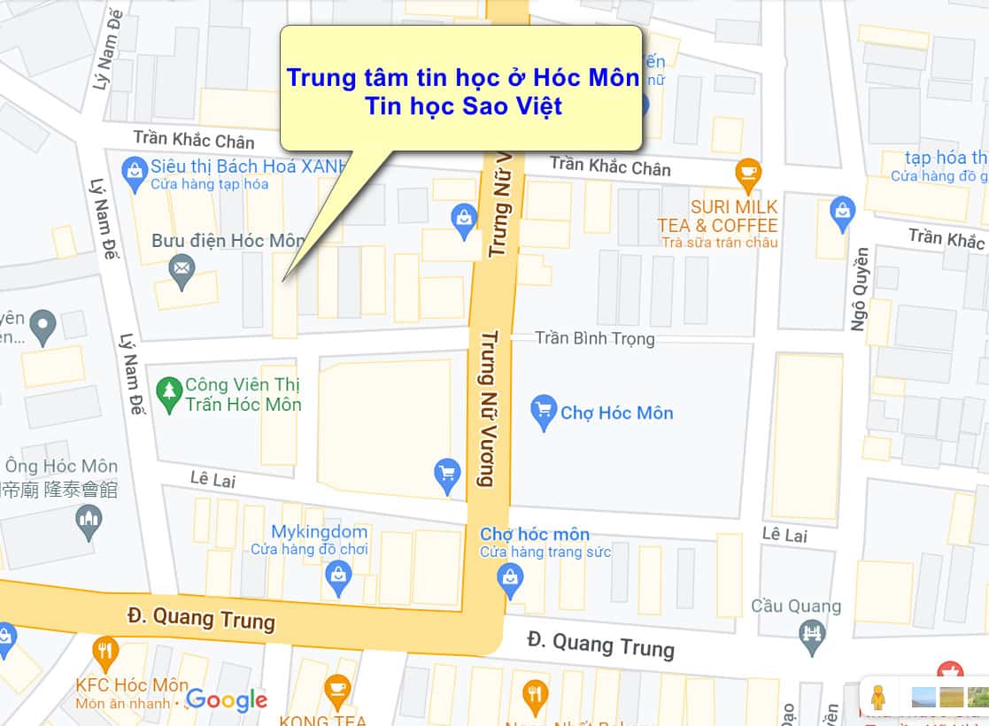 trung tâm tin học ở Hóc Môn