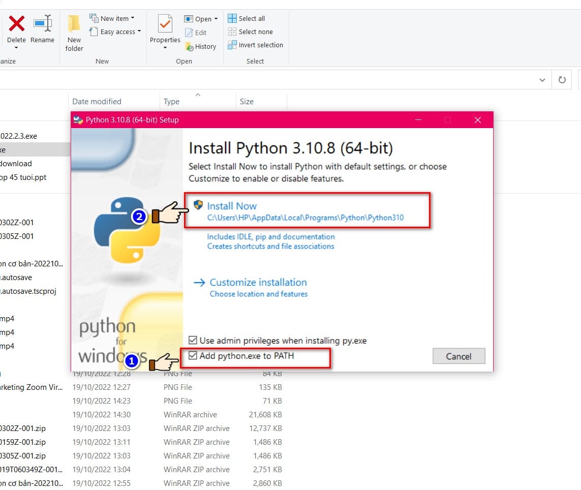 hình ảnh nhấn install