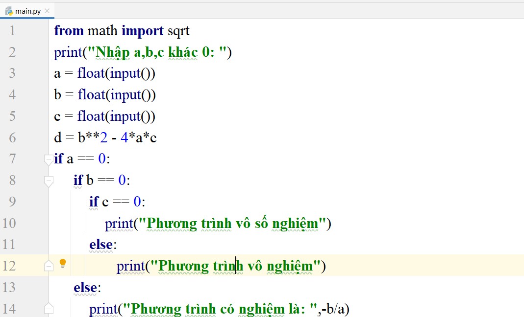 giải phương trình bậc hai