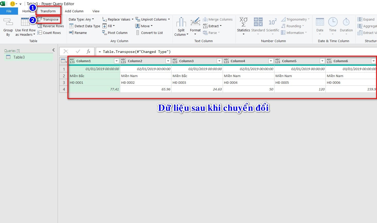 hình ảnh chọn transpose