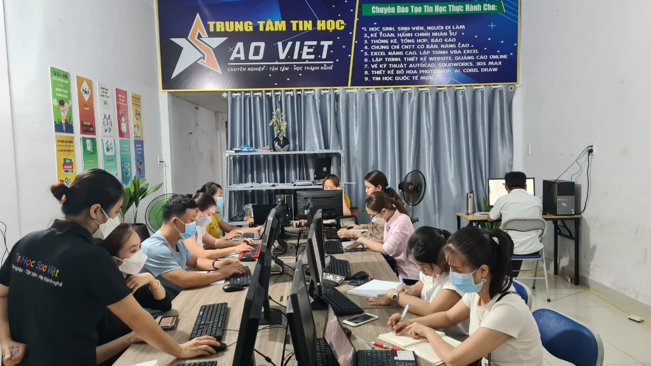 lớp học kế toán tại Tin học Sao Việt (Thủ Dầu Một, Bình Dương)