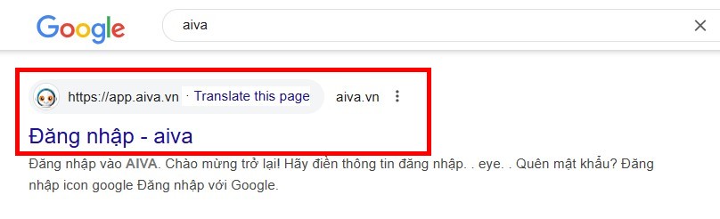 tìm kiếm AIVA trên Google.