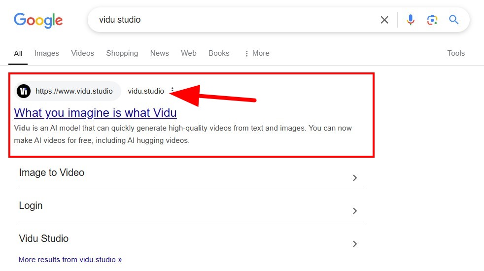 Truy cập Vidu Studio