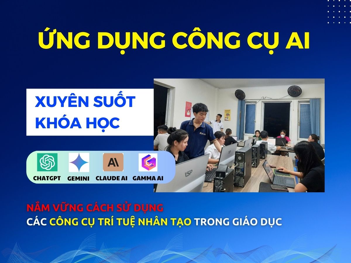 Các công cụ AI trong khóa học ứng dụng Ai trong Giáo dục