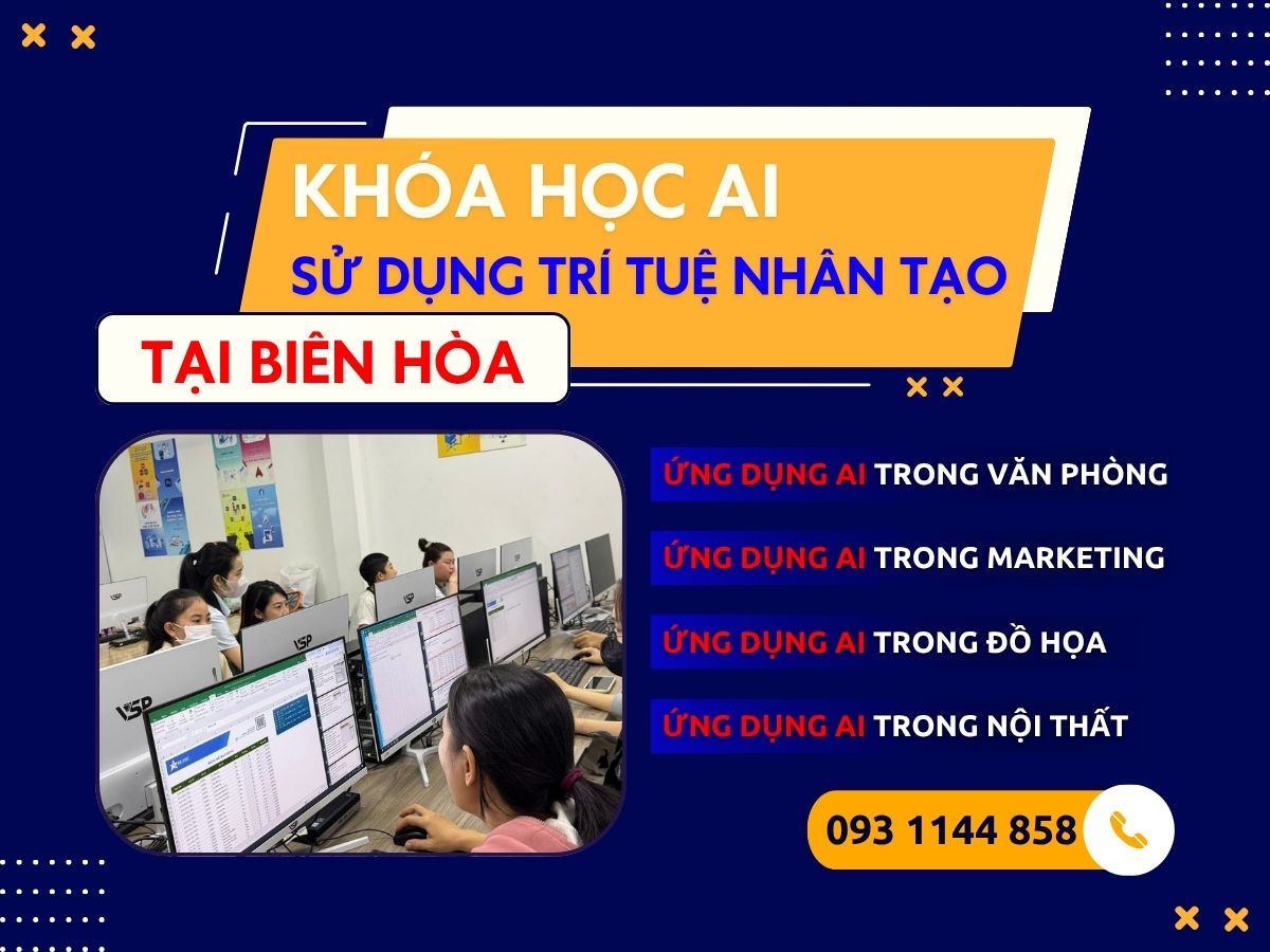 Khóa học AI tại Biên Hòa